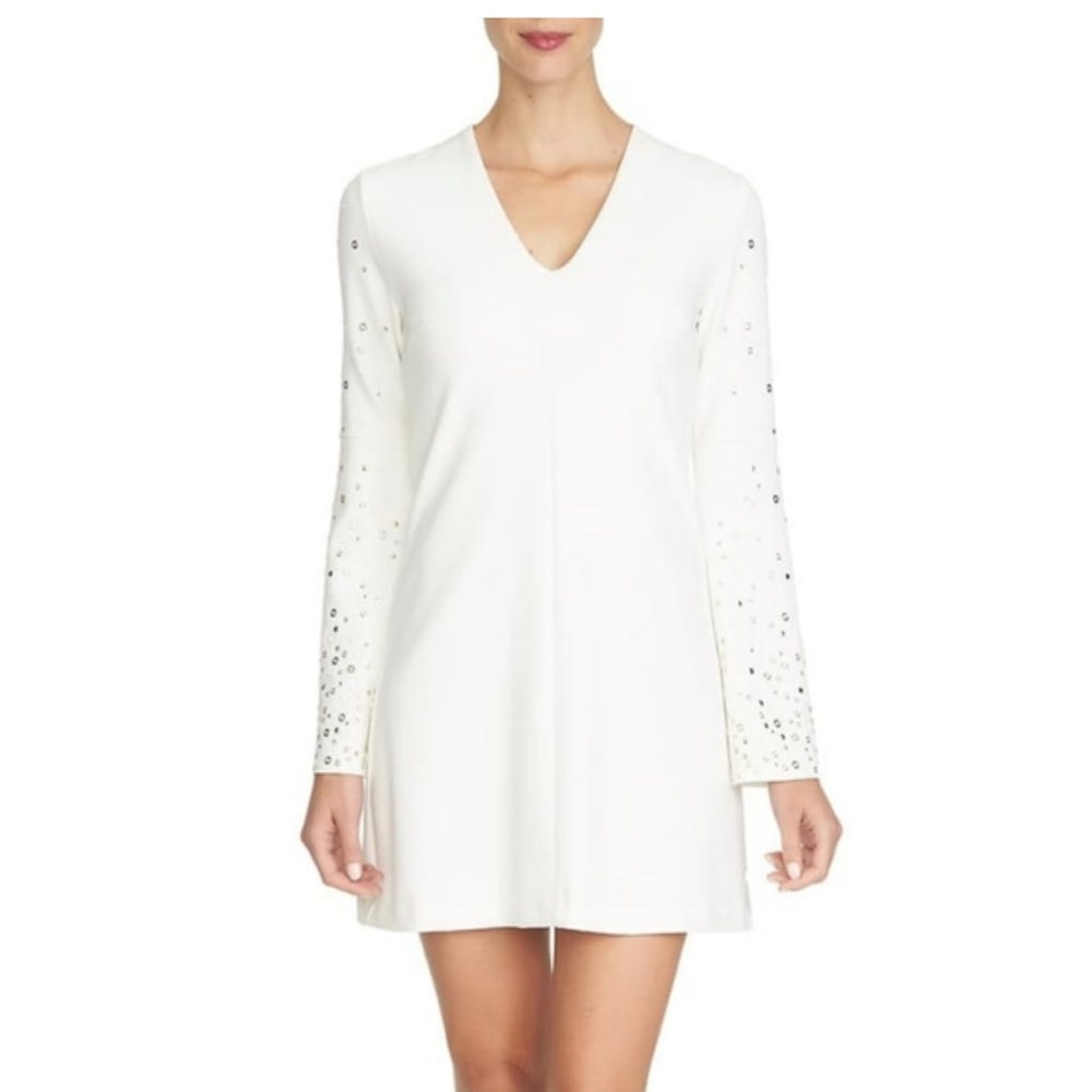 NWT Cynthia Steffe Embellished Bell Sleeve Shift Dress